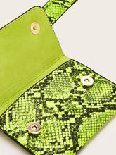 Load image into Gallery viewer, Neon Green Snake Print Fanny