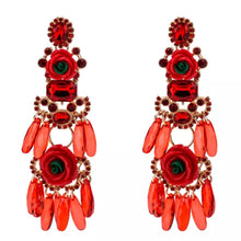 Load image into Gallery viewer, Floral Embellished Earrings