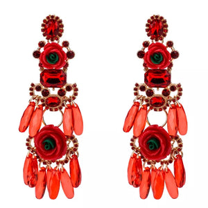 Floral Embellished Earrings