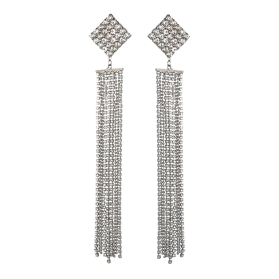 Dangling Diamond Earrings