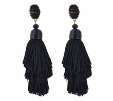 Load image into Gallery viewer, Pom-Pom Tassel Earrings