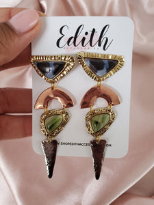 Geometric Charm Statement Earrings