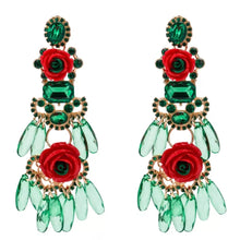 Load image into Gallery viewer, Floral Embellished Earrings