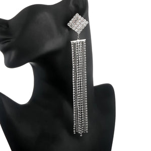 Dangling Diamond Earrings