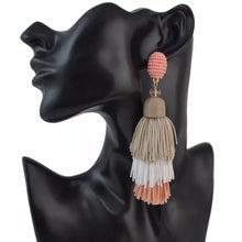 Load image into Gallery viewer, Pom-Pom Tassel Earrings