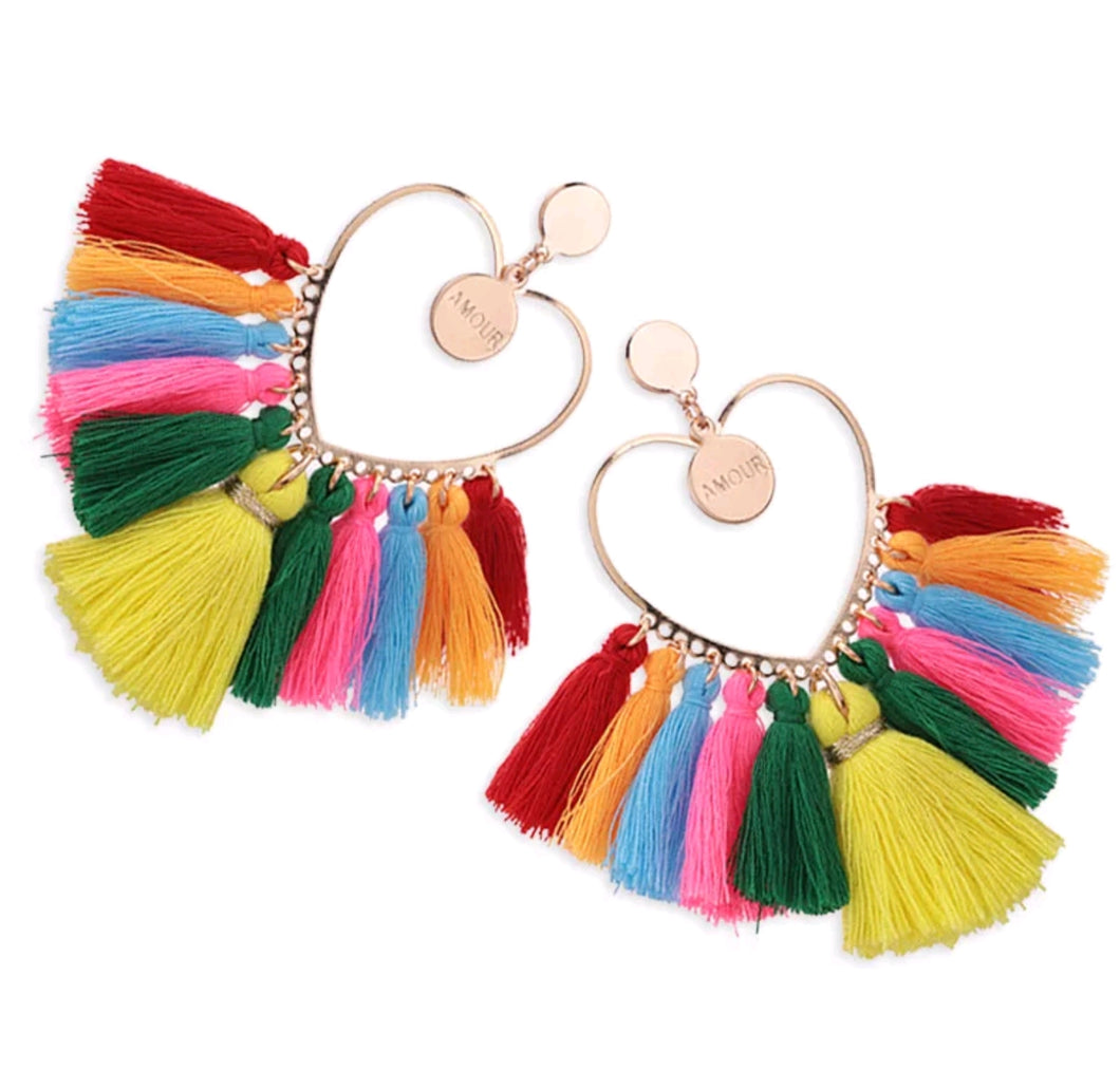 Colorful Tassel Earrings