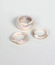 Load image into Gallery viewer, Acrylic 3pcs Ring Set